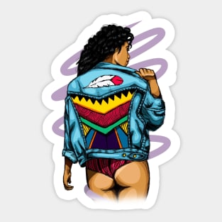 Black Woman Style Sticker